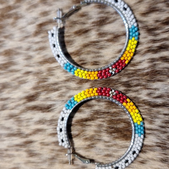 Hand Crafted Jewelry - Western beaded earrings
